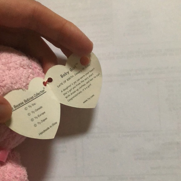 Ty beanie babies baby girl pink plush - Picture 5 of 5